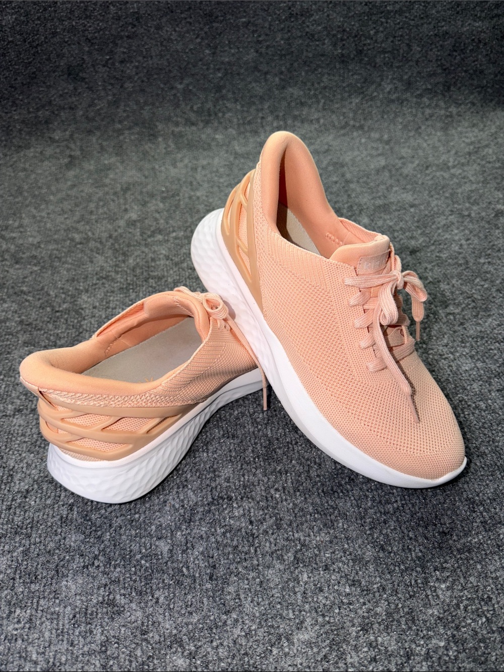 Kizik Athens Peaches N' Cream hands-free slip-on sneakers.